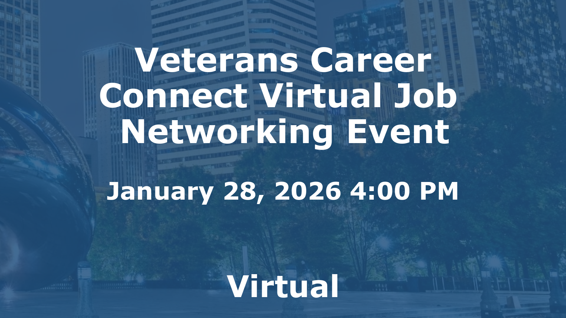 Veterans Career Connect Virtual Job  Networking Event event image